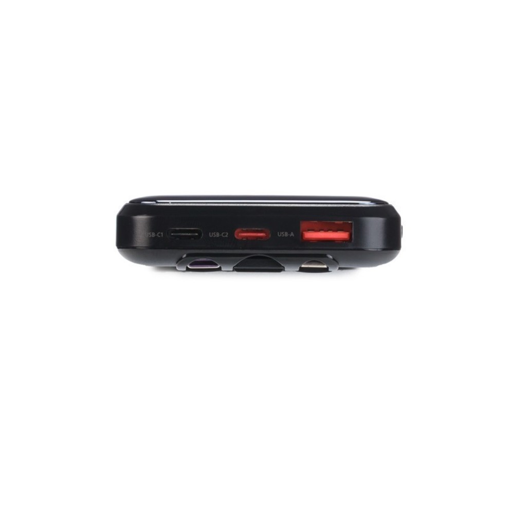 Philips DLP1922CB/GRS Power bank 10000mAh με γρήγορη φόρτιση, 2x USB-C, USB-A και ενσωματωμένα καλώδια φόρτισης USB-C, USB-A και lightning Μαύρο - Image 6