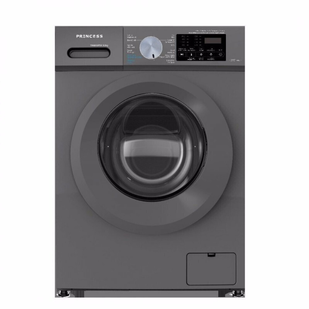 Princess WMBAS6PAR Πλυντήριο Ρούχων 6kg 1000 Στροφών Γκρι