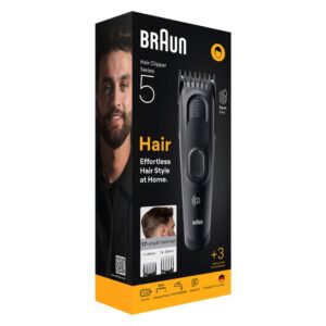Braun HC5530 Επαναφορτιζόμενη Κουρευτική Μηχανή Series 5 Μαύρη