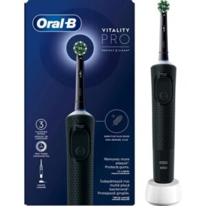 Oral-B 80756787 Ηλεκτρική Οδοντόβουρτσα Vitality Pro Protect X Clean με Χρονομετρητή Μαύρη