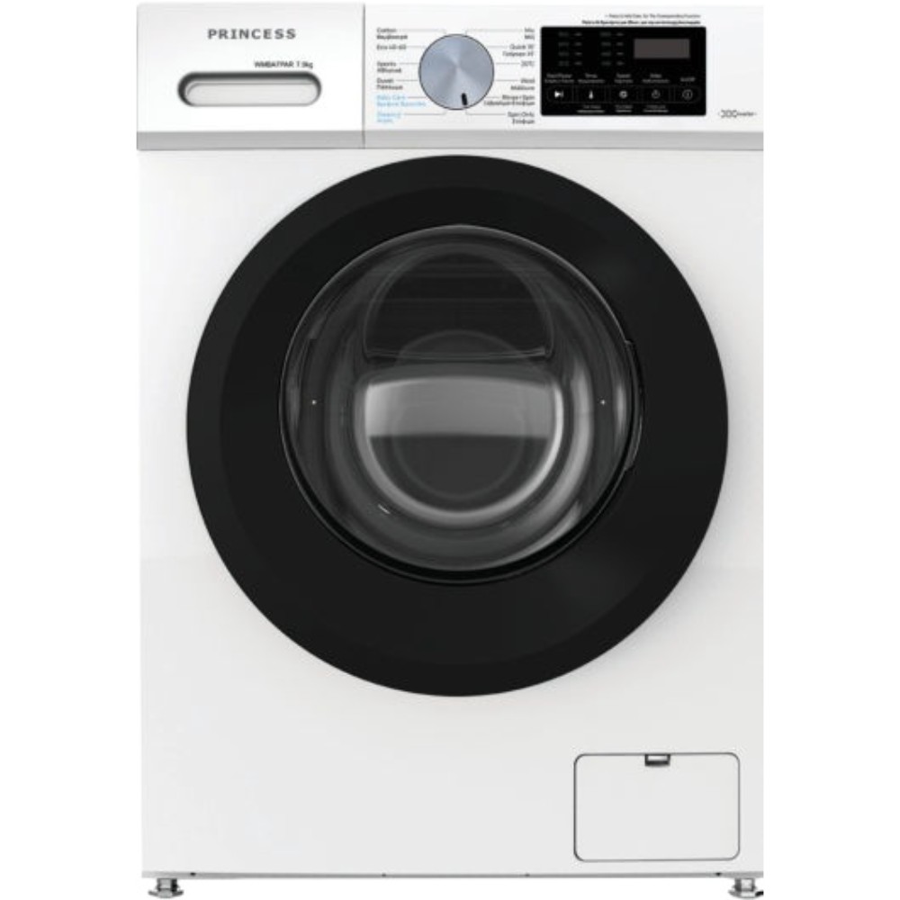 Princess WMBA 7PAR Πλυντήριο Ρούχων 7kg 1200 Στροφών Λευκό