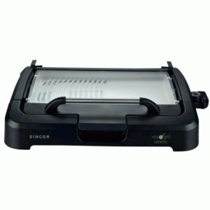 Singer VG-2200 Επιτραπέζια Ηλεκτρική Ψησταριά Αυλακωτής Πλάκας 2000W