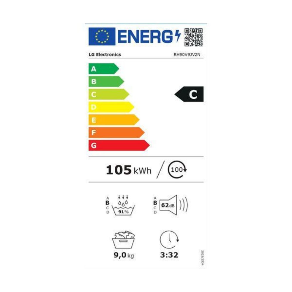 LG RH90V9JV2N Στεγνωτήριο 9kg με Αντλία Θερμότητας - Image 3