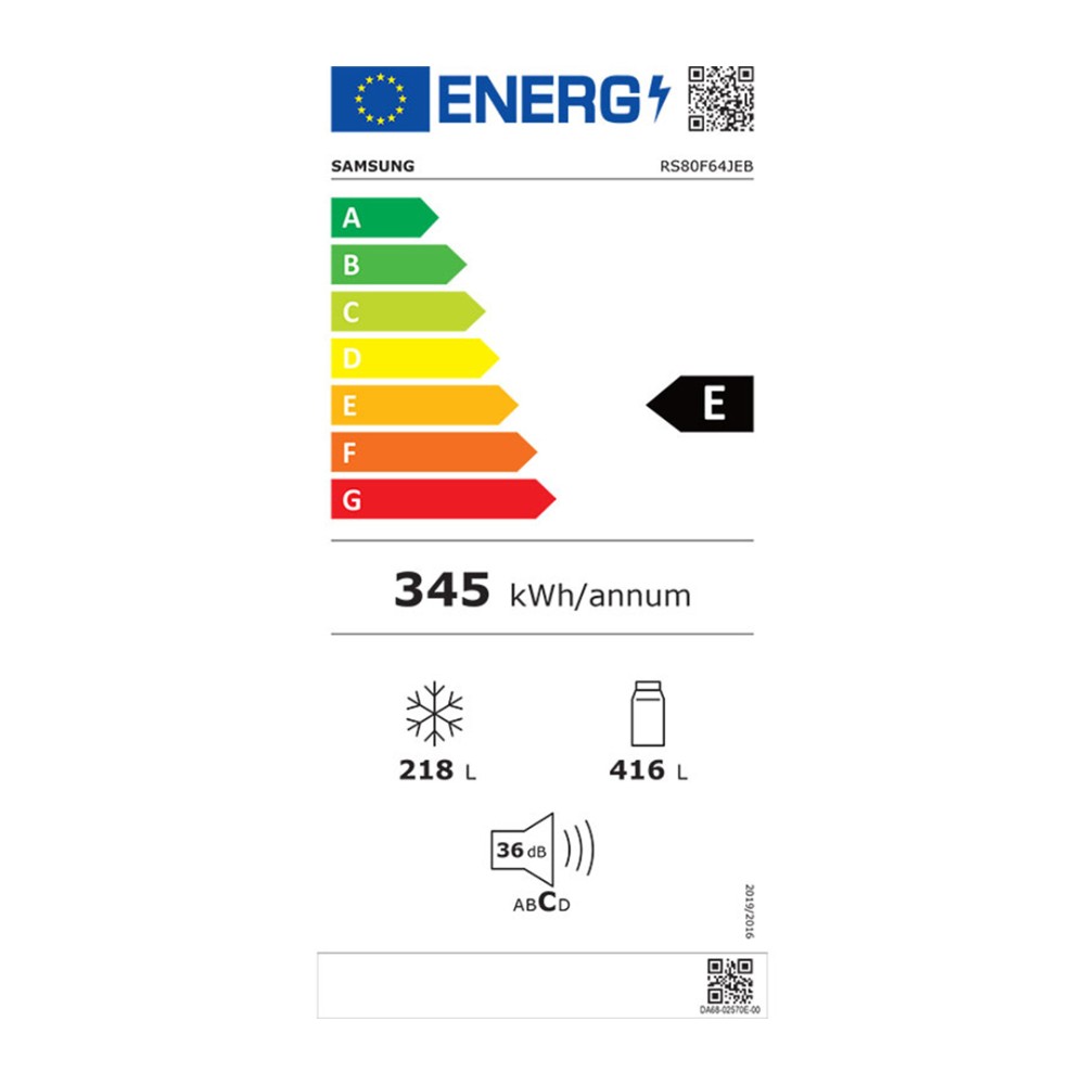 Samsung RS80F64JEBEF Ψυγείο Ντουλάπα 634lt NoFrost Υ178.6xΠ91.2xΒ71.6εκ. Μαύρο - Image 5