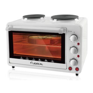 Lexical LOV-2925-1 Ηλεκτρικό Φουρνάκι 25lt με 2 Εστίες Λευκό