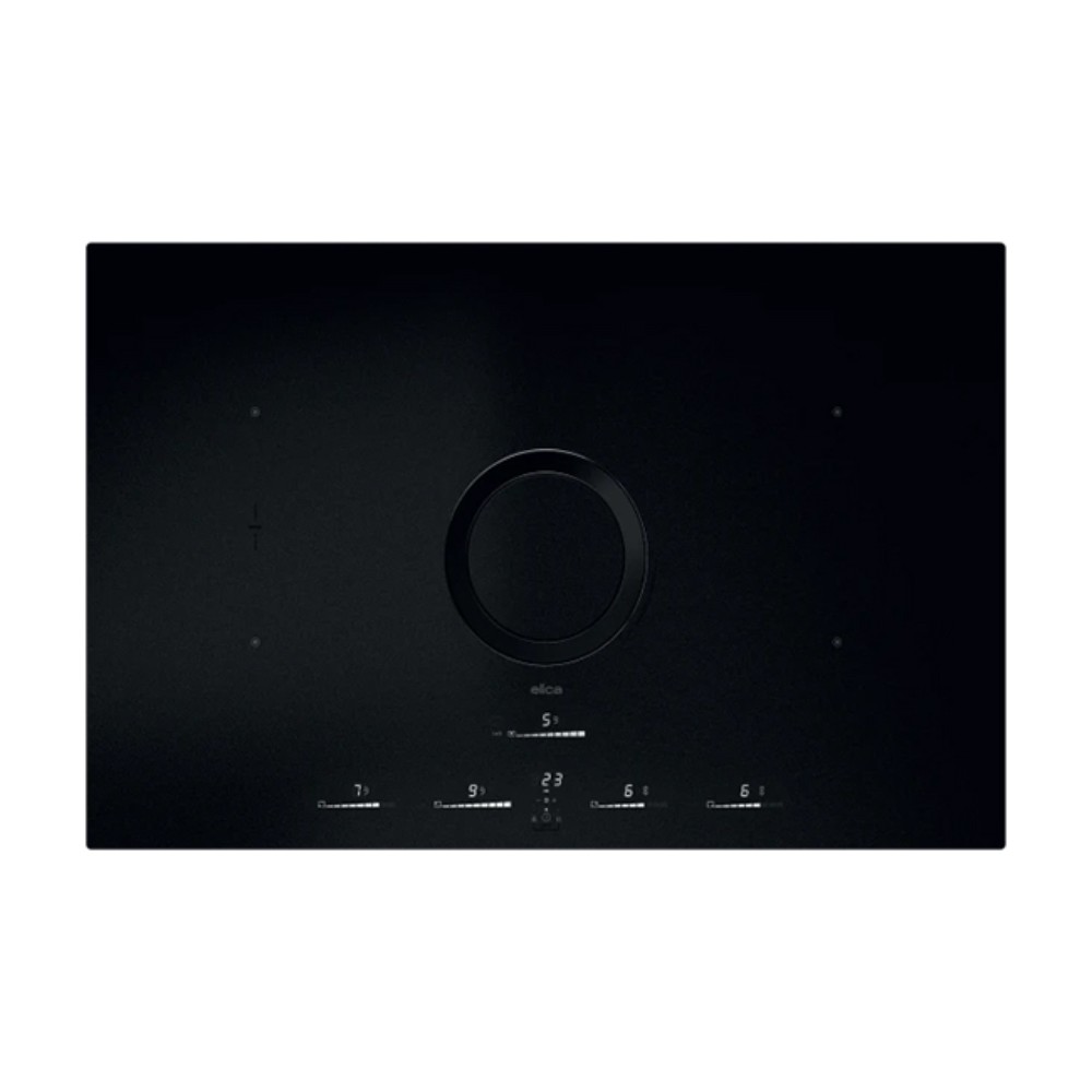 Elica Nikolatesla SWITCH GLOW RAW BR/A/83 Επαγωγική Εστία Αυτόνομη με Απορροφητήρα 83x51.5cm PRF0200583