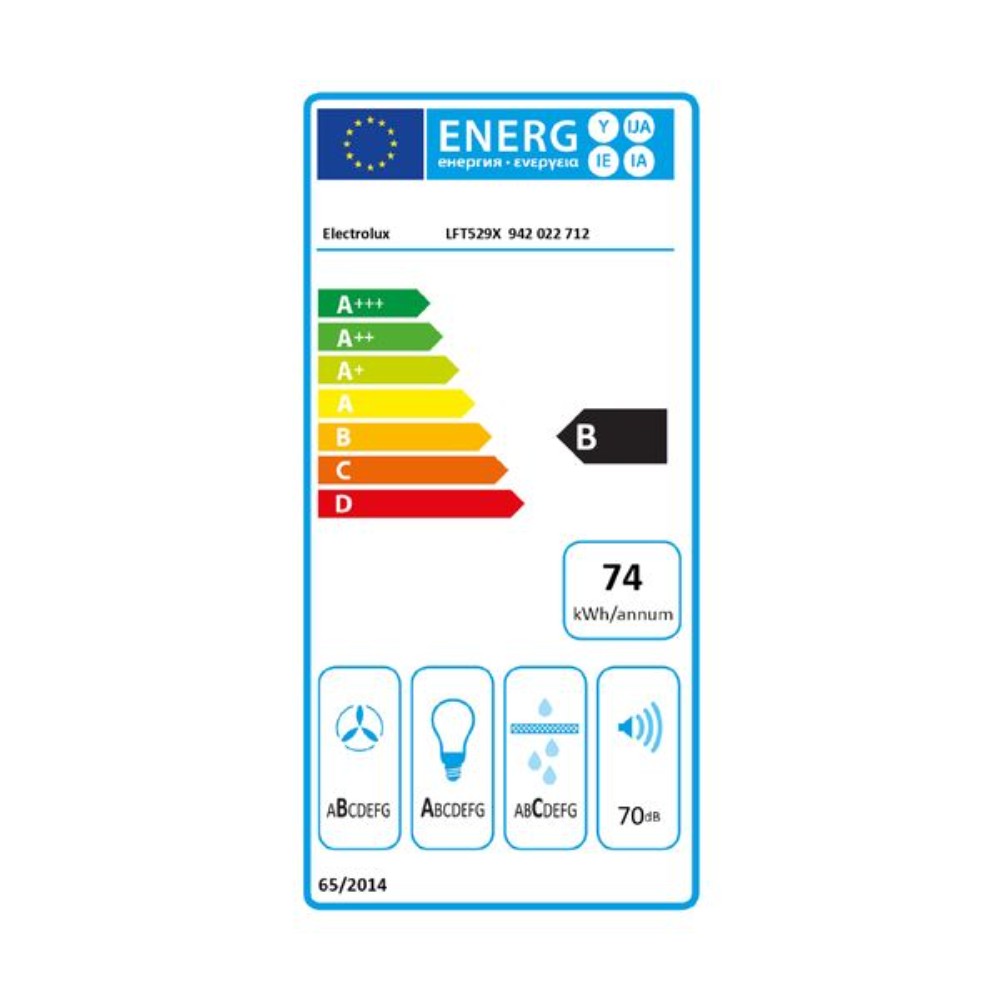 Electrolux LFT529X Απορρόφητήρας Καμινάδα 90cm Inox 942022712 - Image 3
