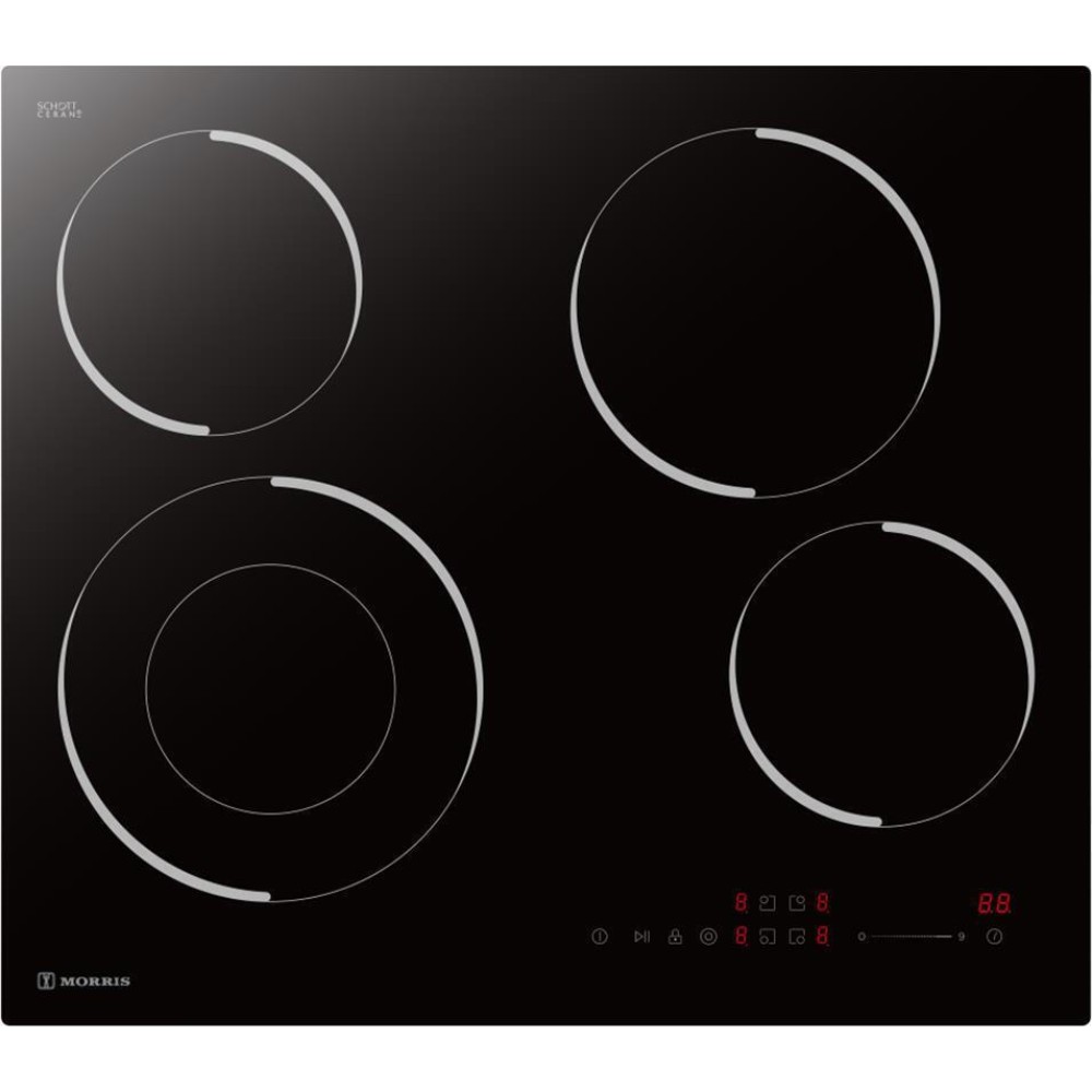 Morris MOF-64574 + MVF-65394 Φούρνος άνω Πάγκου 78lt με Κεραμικές Εστίες Π59.5εκ Μαύρος - Image 4