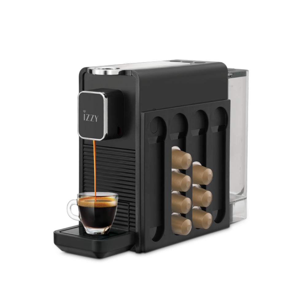 Izzy IZ-3060 Μηχανή Espresso με Κάψουλα 1400W Πίεσης 20bar Μαύρη 225280