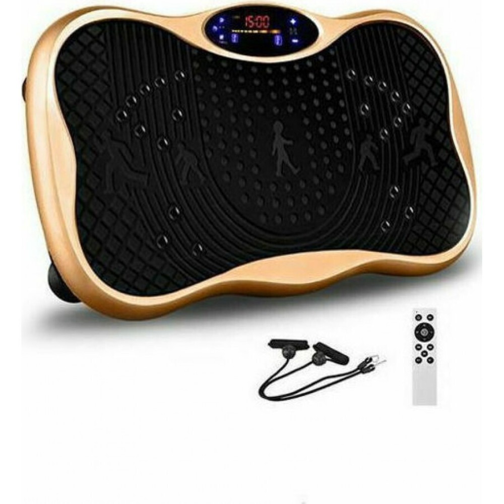 Clever 090127 PowerPlate Όργανο Παθητικής Γυμναστικής με Ενσωματωμένους Ιμάντες Χρυσό - Image 2