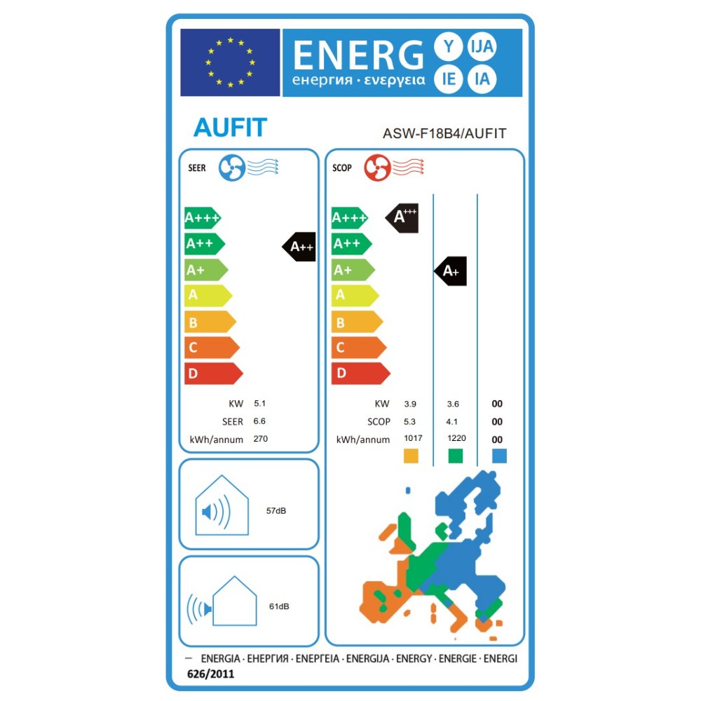 AUFIT ASW-F18B4/ AUFIT Κλιματιστικό 18000 BTU A++/A+++ - Image 2