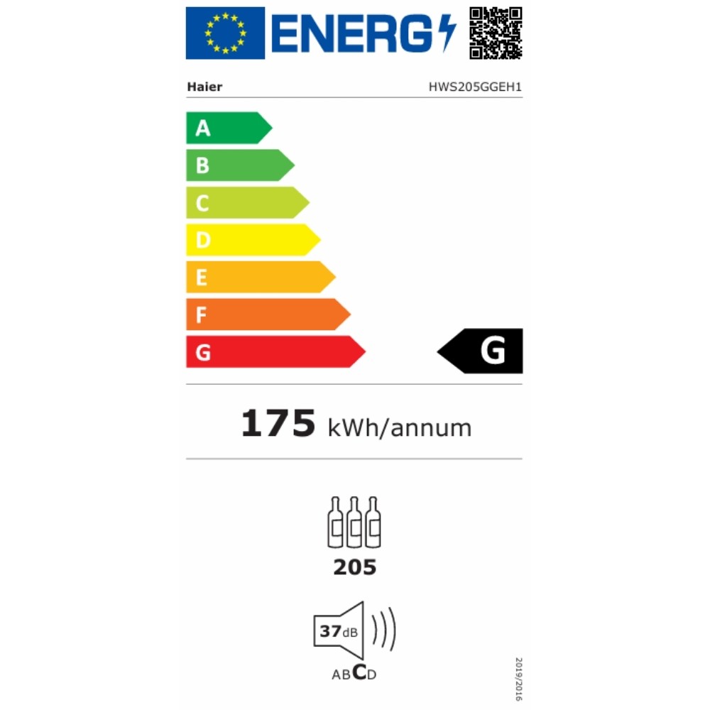 Haier HWS205GGEH1 Συντηρητής Κρασιών 205 Φιαλών - Image 2