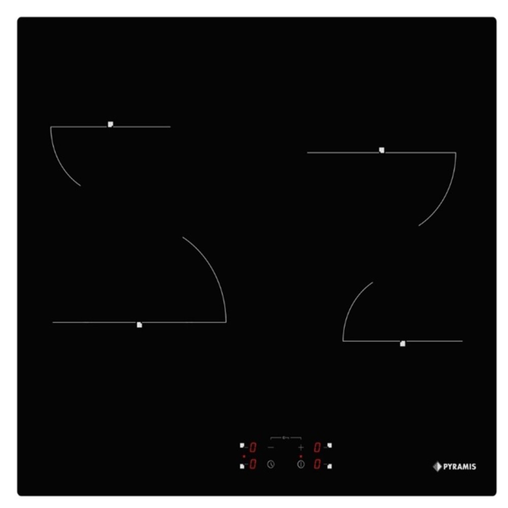 Pyramis PO78094010EBLΜ + PHC62430FMB Φούρνος άνω Πάγκου 78lt με Κεραμικές Εστίες Π59.5cm - Image 2