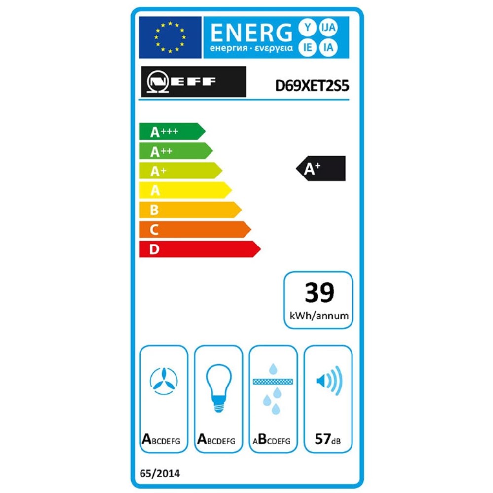 Neff D69XET2S5 Μηχανισμός Απορρόφησης 60cm Μαύρος - Image 2