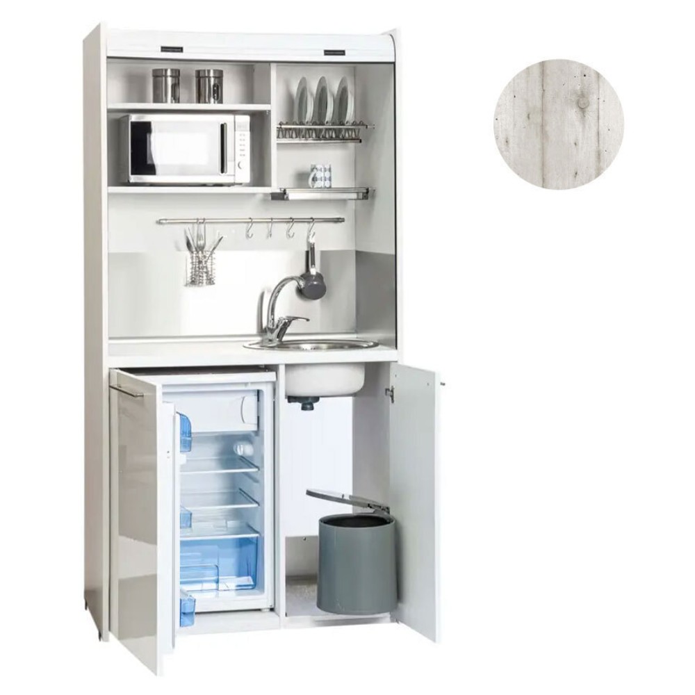 Silver OFFICE 105 Πολυκουζινάκι 105x209x65 Πεπαλαιωμένο