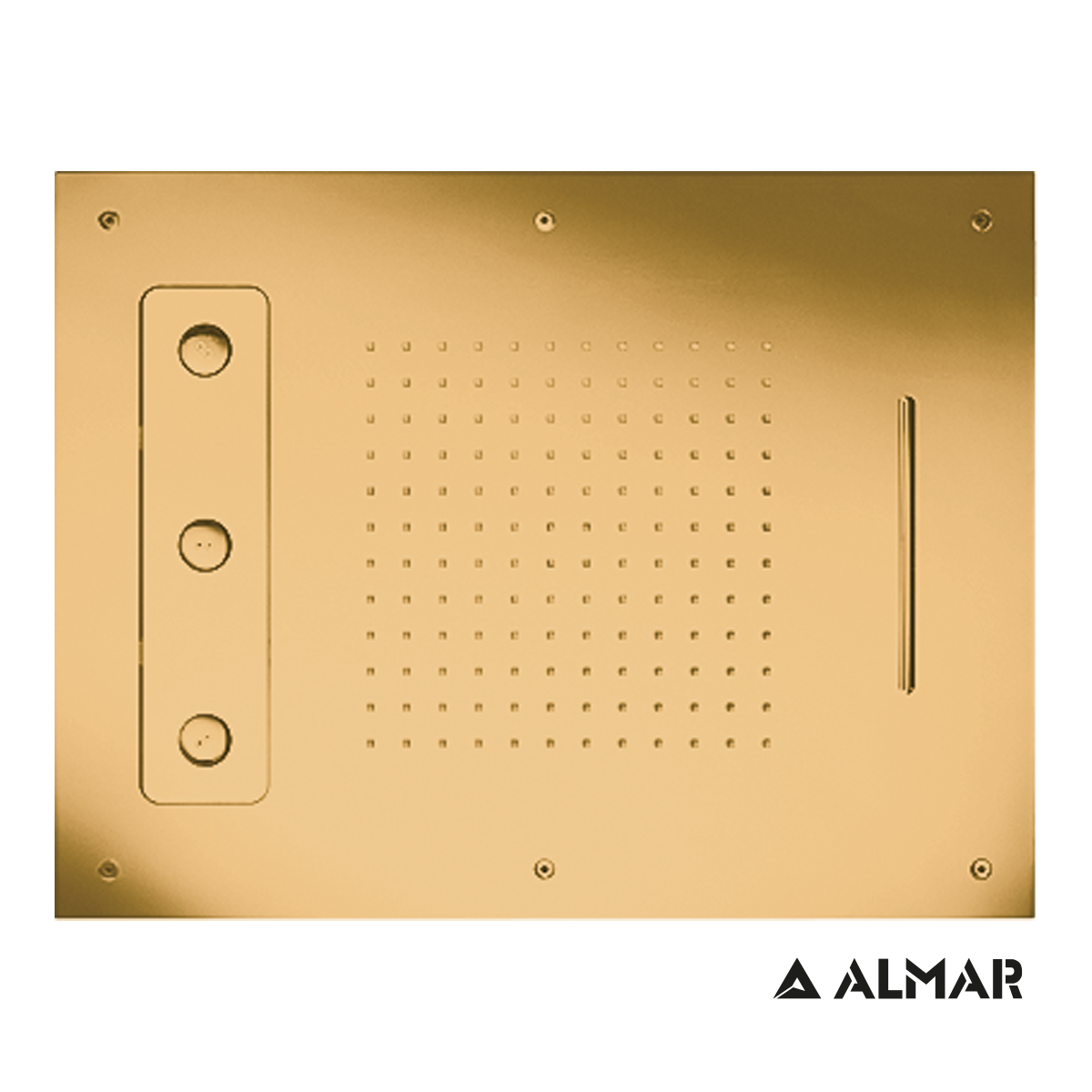 ΚΕΦΑΛΗ ΟΡΟΦ.TEMPTATION 63x48 ALMAR INOX PVD BRUSHED GOLD