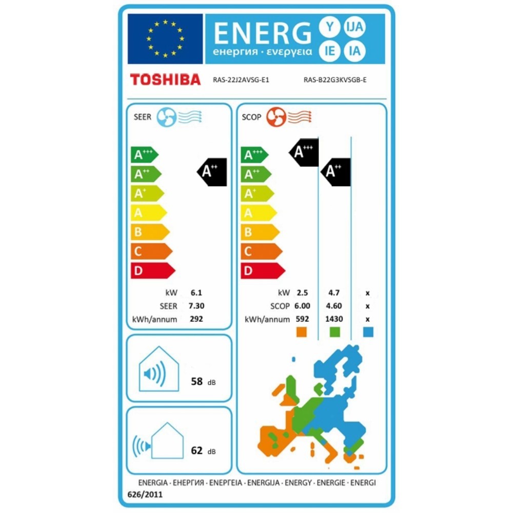 Toshiba Edge RAS-B22G3KVSGB-E/RAS-22J2AVSG-E1 Κλιματιστικό Inverter 22000 BTU A++/A+++ με Wi-Fi - Image 3
