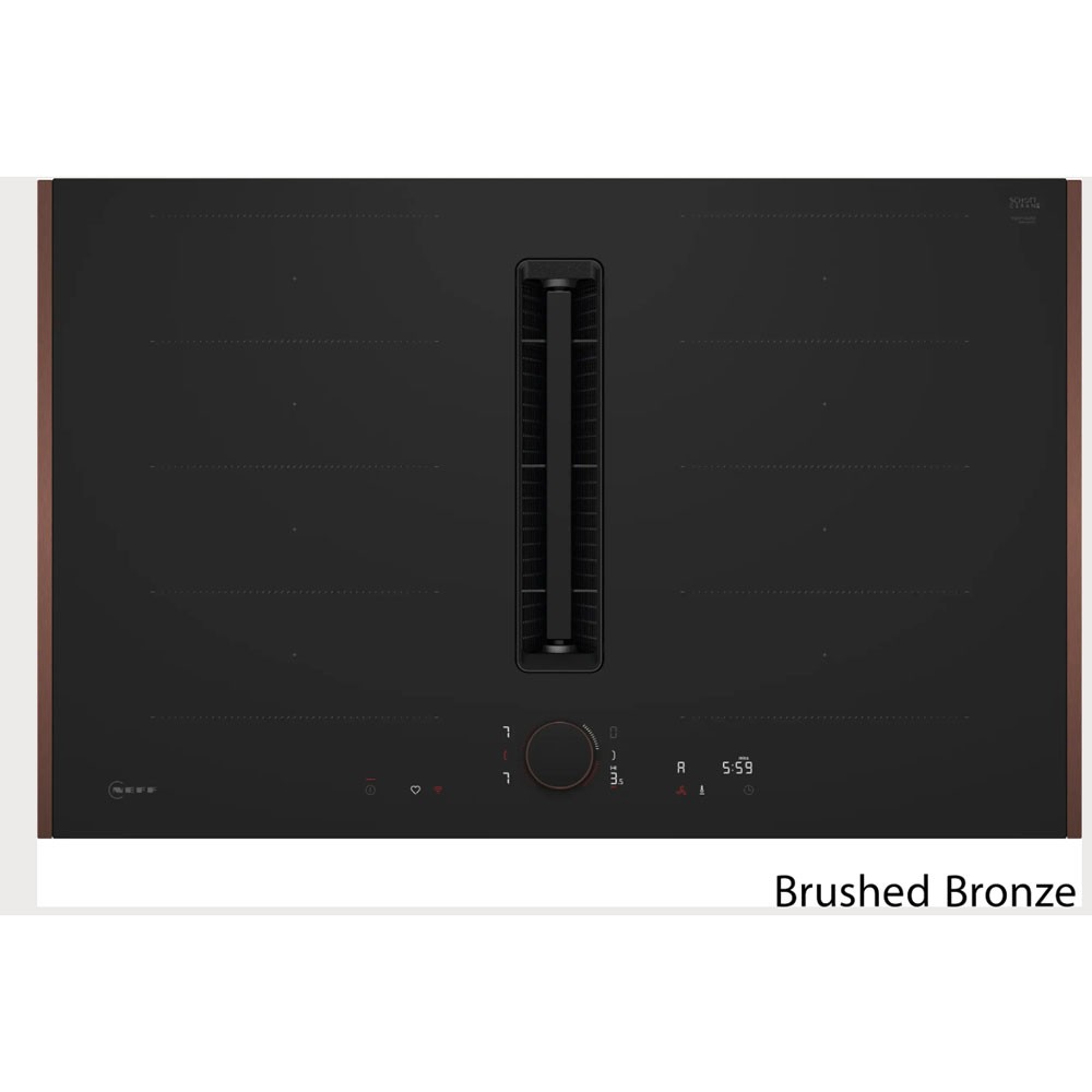 Neff V68YYX4B0 Επαγωγική Εστία με Απορροφητήρα 90cm Brushed Bronze (V68YYX4B0 + Z9801TWBY0 + Z9802PFBY0)