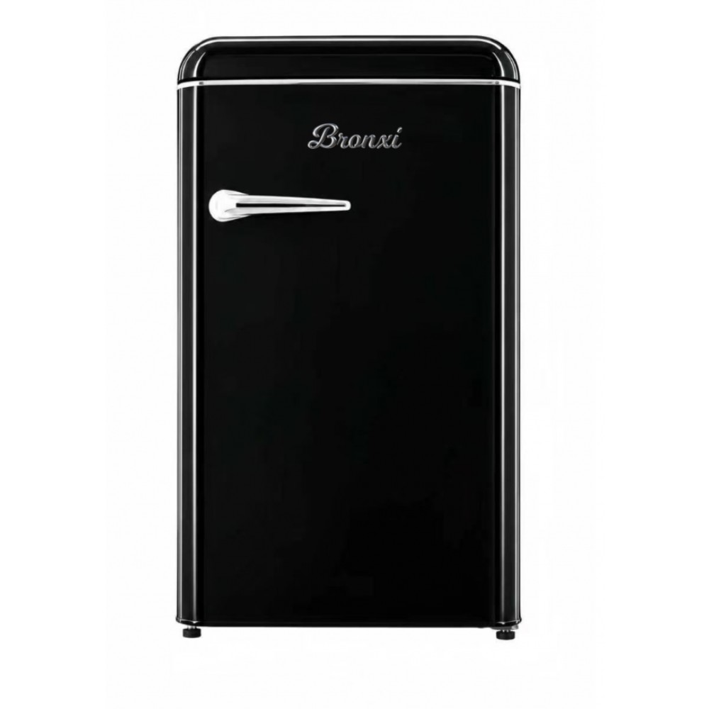 Bronxi BX-8955 BK Retro Μονόπορτο Ψυγείο 118lt Υ89xΠ55xΒ58.5εκ. Μαύρο
