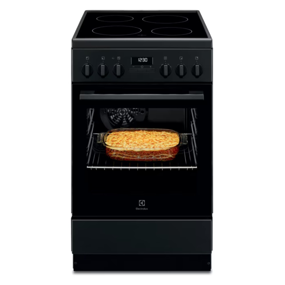 Electrolux LKR520275K Ηλεκτρική Κουζίνα 57lt με Κεραμικές Εστίες Π50cm Μαύρη 943005711