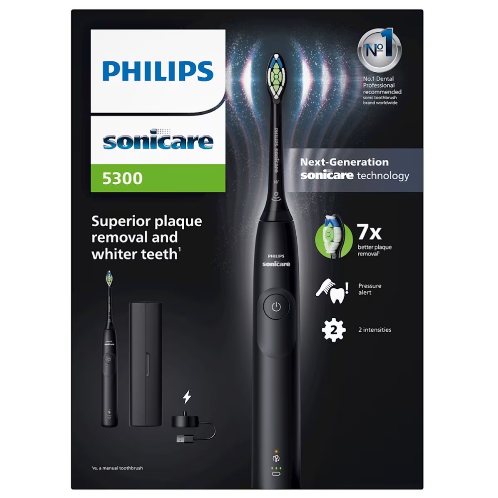 Philips HX7101/02 Ηλεκτρική Οδοντόβουρτσα Sonicare 5300 Μαύρη - Image 2