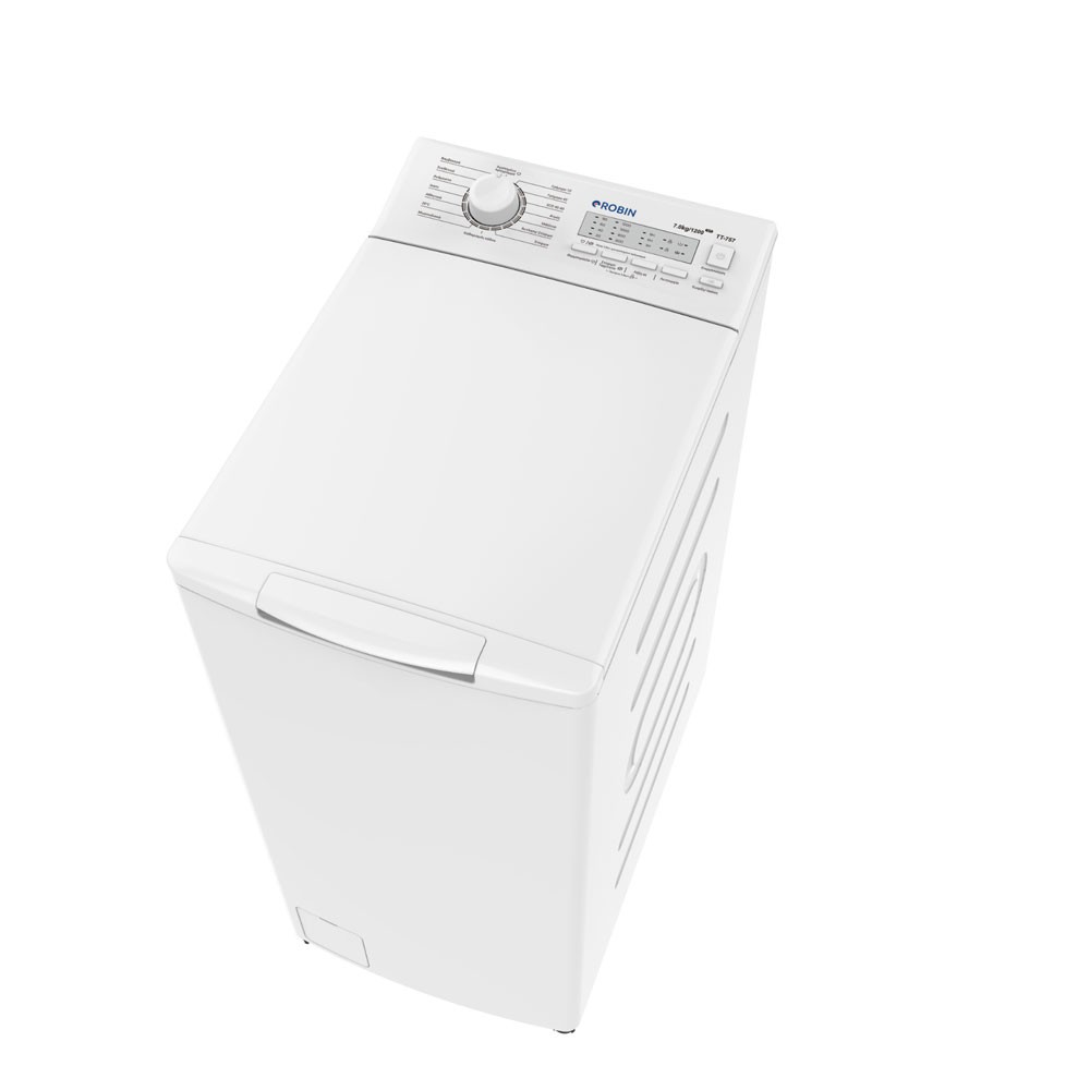 Robin TT-757 Πλυντήριο Ρούχων Άνω Φόρτωσης 7kg 1200 Στροφών