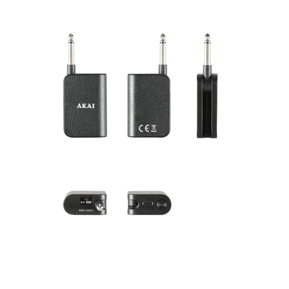 Akai AMW-250BT Ασύρματο Μικρόφωνο Χειρός με Δέκτη, 2.4GHz (Ασημί/Μαύρο) 110580-0006 - Image 2